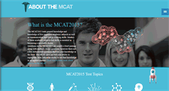 Desktop Screenshot of aboutthemcat.org